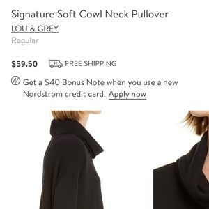 Lou & Grey: Soft Cowl Neck Pullover